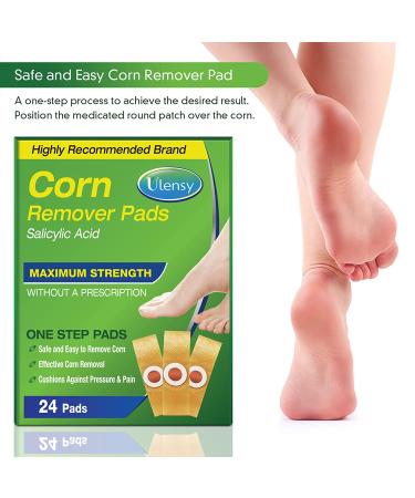 24 Pack Corn Removers for Feet - Large and Small Size Toe Corn Callus Removal - Foot Corn Remover for Toes - 24 Count - Buy Online on GoSupps.com