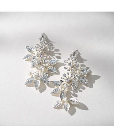 SWEETV Handmade Bridal Headpieces & Earrings Set - Wedding Hair Accessories for Brides - Buy Online on GoSupps.com