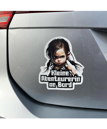 Baby on Board Sticker - Lara 15x15cm Vinyl Car Sticker | Easy to Apply | Child Safety Adventure - Buy Online on GoSupps.com