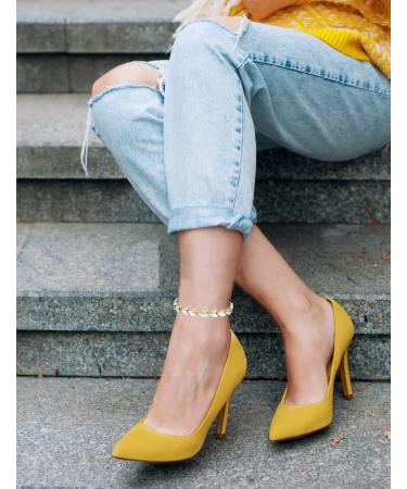 Magnetic Ankle Bracelets for Women - Pure Titanium Silver Fashion Anklet Jewelry 0029SW | International Shipping Available - Buy Online on GoSupps.com