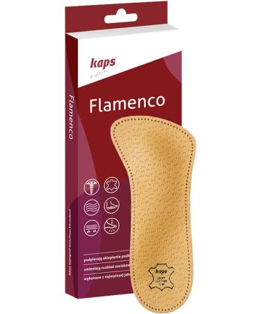 Kaps Flamenco Orthotic 3/4 Leather Insoles for Women - Longitudinal & Transverse Arch Support - Size 8 US / 39 EUR / 6 UK - Buy Online on GoSupps.com