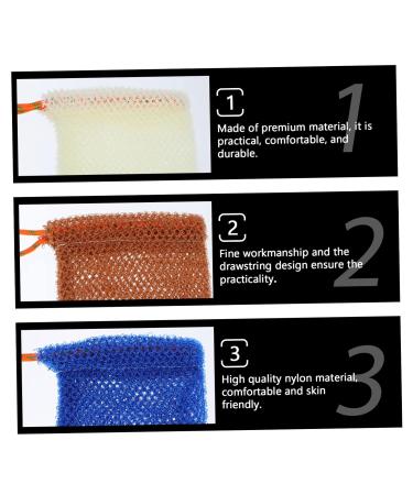 FRCOLOR 16 pcs Soap Bag Foaming Net - Dual Foam African Washcloth & Skin Scrubber for Face Cleansing & Soap Drying | Nylon Bath Towel & Shower Essential - Buy Online on GoSupps.com