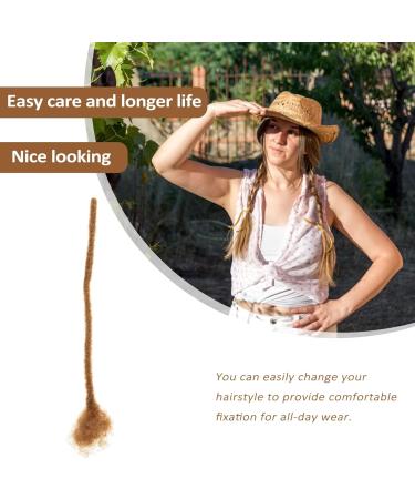 Minkissy Real Dreadlocks Faux Locs Wig Braids Wig Afro Wig Braid Wig Human Hair Dreadlock Extensions Long Hair Extension Wavy Wig Braided Wigs Hair Piece Real Hair To Weave - Buy Online on GoSupps.com