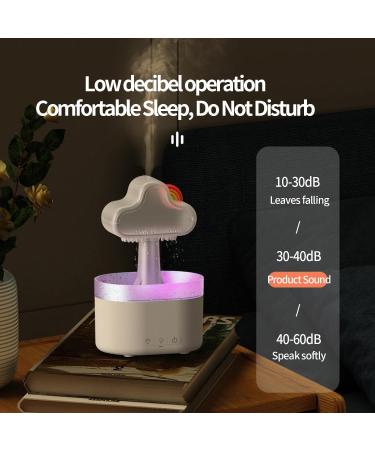 Rain Cloud Humidifier & Essential Oils Diffuser - 500ml Aromatherapy with 7 LED Night Light for Home & Office - Buy Online on GoSupps.com