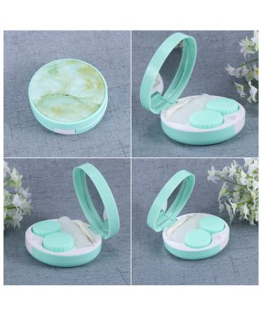 MILISTEN Travel Kit Case Box Container Holder with Tweezers And Solution Bottle Mirror for Women Girls