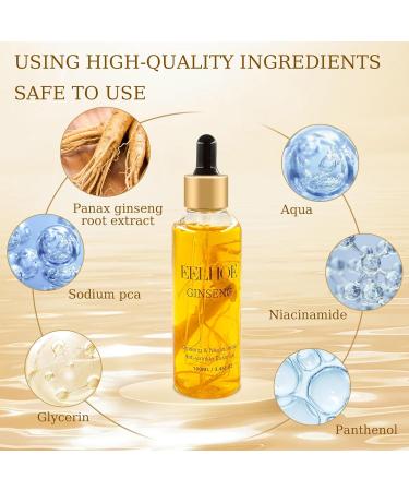 Leg up Ginseng facial serum 100ml facial oil moisturizing facial serum ginseng polypeptide antiaging essence serum ginseng firming serum - Buy Online on GoSupps.com