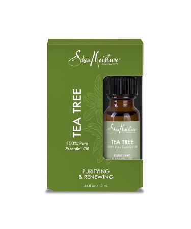 SheaMoisture Tea Tree Essential Oil - 0.45 Fl Oz | Pure, Organic & Therapeutic Grade - Buy Online on GoSupps.com