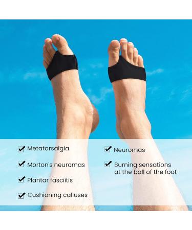 Buy Forefoot Cushions | Pain Relief Insoles for Men - Black & Light Brown Perfect for Dancing & Sports - Buy Online on GoSupps.com