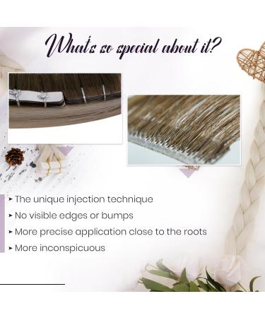 LAAVOO Tape Extensions | Real Hair Brown Balayage | Virgin Hair Extensions | Dark Brown to Light Blonde | 10PCS 40cm #4/7/80 - Buy Online on GoSupps.com