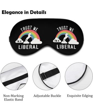 Liberal Unicorn Sleep Mask - Adjustable Strap, Blocks Light for Night Travel and Nap - Buy Online on GoSupps.com