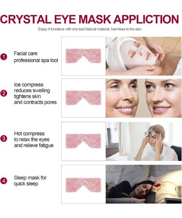 Shop Rose Quartz Eye Mask for Headache Relief & Sinusitis - Cooling Crystal Eye Mask | International Shipping | IdeaYard - Buy Online on GoSupps.com