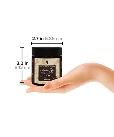 Natural and Organic Coffee Scrub with Dead Sea Salt Coconut Oil and Shea Butter - Face scrub & body scrub. Deep Exfoliating. Best for Cellulite Stretch Marks Acne Treatment Varicose Veins - Buy Online on GoSupps.com