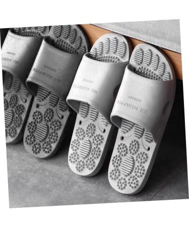 FRCOLOR 3 Pairs Massage Slippers Acupuncture Slippers Shower Sandals Slippers for Men Slippers for Men Pedicure Slippers for Bedroom Pedicure Slippers for Home Foot 27.00X11.00X5.00CMx3pcs Grey X 3 Pieces - Buy Online on GoSupps.com