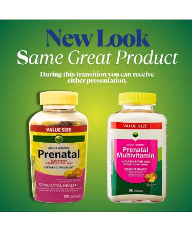 KP+ Prenatal Multivitamin Adult Gummy with DHA & Folic Acid | Prenatal Health | Supports Wellness Before During & After Pregnancy | 190 Gummies - Buy Online on GoSupps.com