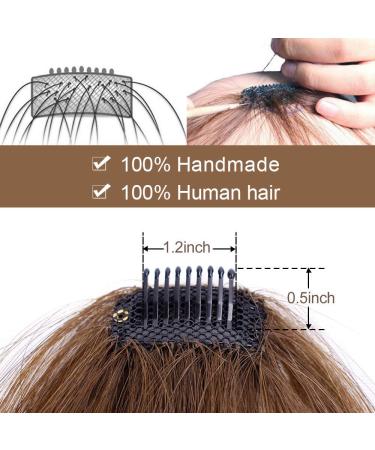 100% Remy Real Hair Clip-In Ponytail with Bangs - Natural Flat Pony Extension in Medium Brown/Blond | VD042A - Buy Online on GoSupps.com