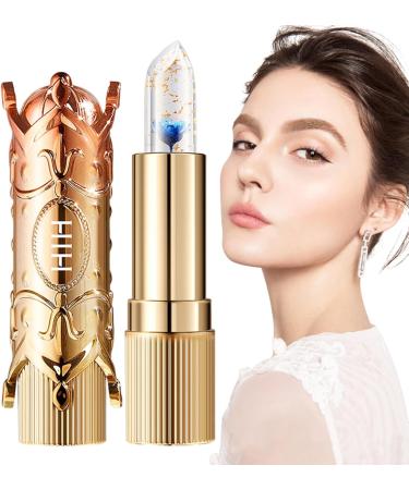  JPSDOWS Flower Jelly Lipstick Long-Lasting Nourishing Lip Gloss | Color-Changing Temperature-Changing Dry Flower Lip Balm for Jpsdows - Buy Online on GoSupps.com