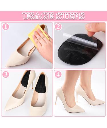4 Pair Heel Cushions for Heel Pain Relief | Gel Heel Cups for Plantar Fasciitis & Heel Spurs | Insoles for Men & Women - Black - Buy Online on GoSupps.com