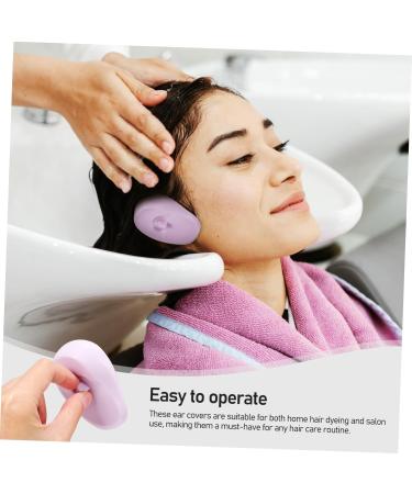 PLAFOPE 4 Pairs Hair Coloring Ear Covers Silicone Hair Coloring Earmuffs Ear Covers for Hair Dryer Hair Dyeing Earmuffs Ear Covers for Swimming Ear Covers for Shower Silicone Ear Covers - Buy Online on GoSupps.com