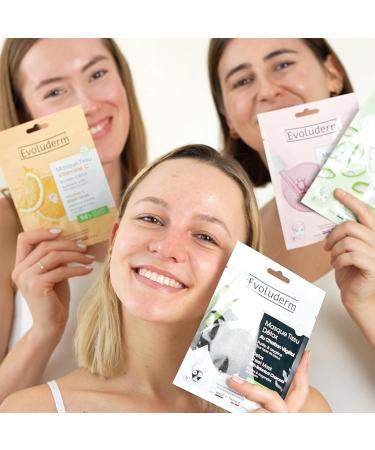  Evoluderm EVOLUDERM - Collagen Anti-Aging Fabric Mask - 18ml - 93% Natural Origin - Made in France - Pack of 3 x 18 ml - Buy Online on GoSupps.com