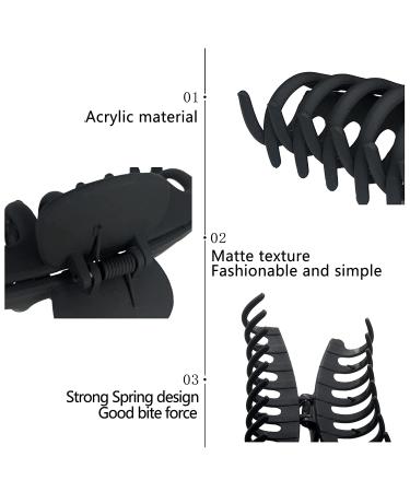 OWIIZI Large Claw Clips for Thick Hair - Matte Big Hair Claw Clips for Strong Hold - 4 Pack Jumbo Hair Clips for Women with Long Thick Hair - Buy Online on GoSupps.com