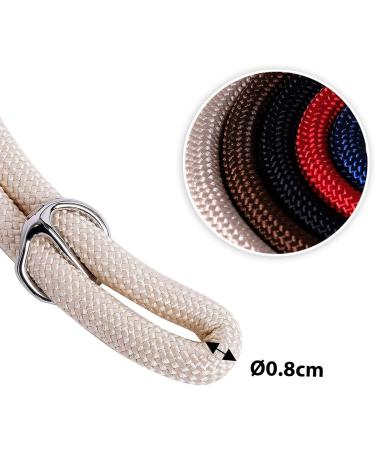 Lionto Dog Collar for Retrievers - Beige Training Collar 30 cm Length 0.8 cm Thickness - International Shipping Available - Buy Online on GoSupps.com
