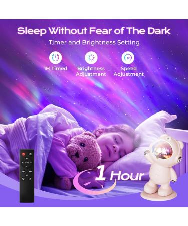 Fulls Starehild Posor - LED Galaxy Projector with Timer & Remote Control for Kids | Northern Lights Night Light for Bedroom D cor & Gifts | Pink - Buy Online on GoSupps.com