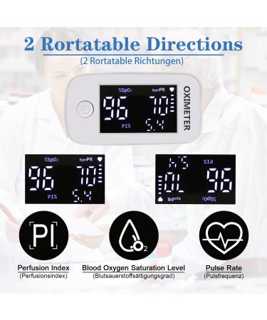 Buy Pulsoximeter - Accurate Oxygen Saturation & Pulse Rate Monitor with LED Display | Fast International Shipping - Buy Online on GoSupps.com