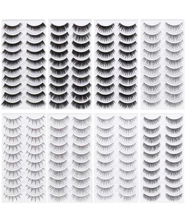 Minkissy 240 Pair Dense False Eyelashes Cosplay Eyelashes False S Magnetic False S Natural Glue Eyeliner Pencil Natural S Long Thick S Slim Clamp - Buy Online on GoSupps.com