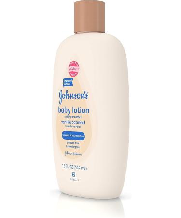 Johnson's Baby Lotion Vanilla Oatmeal 15 fl oz - Gentle Moisturizing Formula - Buy Online on GoSupps.com