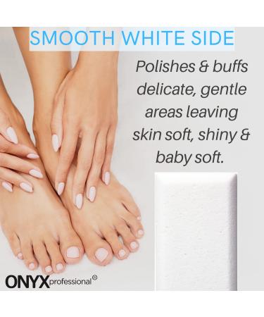 ONYX Professional 2-in-1 Pumice Stone Siliglass Callus Remover for Feet, Elbows & Knees - Exfoliating Foot File Scrubber for Dead Skin, Heels & Hands - Removes Hard Rough Dry Skin - Buy Online on GoSupps.com