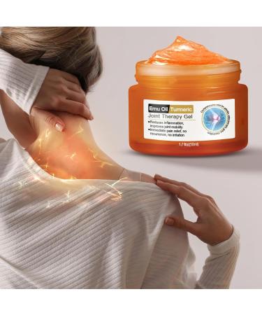 Emu Oil Turmeric J Oint T Herapy Gel 50ml Gel Pour Les Genoux Pour Les Os L'huile D' meu Et Au Curcuma Cr me De Massage Non Grasse Absorption Rapide Pour Le Dos Le Cou Les Mains 50ml - Buy Online on GoSupps.com