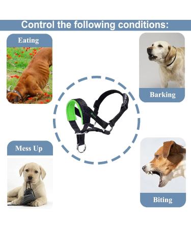 ILEPARK Adjustable Dog Halter - Padded Fabric Anti-Pull Collar for Dogs (Large Pink) - Ideal for Comfortable Walks - Buy Online on GoSupps.com