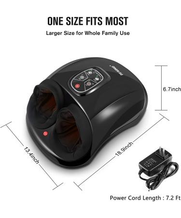 FIT KING Foot Massager FT-001FR - Remote Control, Deep Kneading Shiatsu Massage, Heat Therapy for Plantar Fasciitis & Fatigued Muscles - Buy Online on GoSupps.com