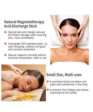 Buy Hohxfyp Acupuncture Pen - Stainless Steel 5 Fork Magnetotherapy Tool for Deep Tissue Massage (6.3 inch Silver) | Manual Acupressure for Face & Body - Buy Online on GoSupps.com
