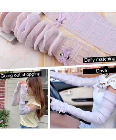 Byxg Women s Cooling Arm Sleeves - UV Protection Breathable Anti-Slip Cuffs for Cycling Golf & Travel - 2 Pack | Purple Loop - Buy Online on GoSupps.com