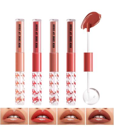 SenhE Lip Gloss PlumperWaterproof Glossier Lip Gloss Double Head Women Lip Makeup Accessories Makeup Mothers Day Gift for Girls and Women - Buy Online on GoSupps.com
