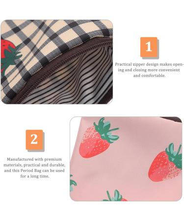 Lurrose Women's Multi-Functional Storage Bags - 4 Piece Lipstick and Bandage Pocket Set for First Period Essentials - Durable Polyester Napkin Holders - Buy Online on GoSupps.com