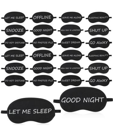 36 Pieces Sleep Masks Bulk Funny Silk Eye Mask Eye Covers for Sleeping Mask Soft Black Blindfolds Warm Sleeping Face Mask for Women Men Teens Travel Break Nap Meditation Night Sleeping Supplies