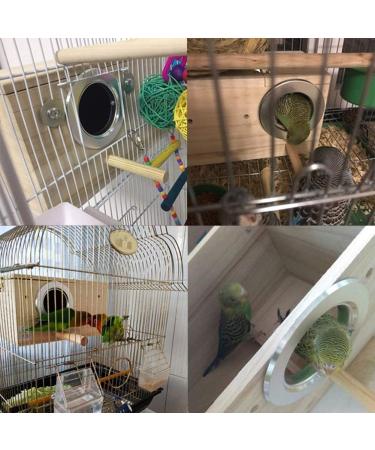 YJJKJ Pet Wood Bird Breeding Nesting Aviary Cage Box for Parakeets, Budgies, and Cockatiels - Buy Online on GoSupps.com