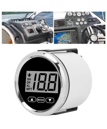 KIMISS Waterproof Digital Speedometer - 52mm Marine Depth Gauge for Yachts & Fishing Boats 100m Range White Backlight - Buy Online on GoSupps.com