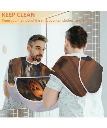Pumpkin Dog Beard Bib Apron | Beard Hair Catcher for Men | Perfect Gifts for Dad & Husband | Father's Day Anniversary & Christmas - Buy Online on GoSupps.com