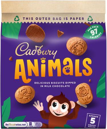 Cadbury Animals Mini Biscuits 99.5g - Delicious Animal-Shaped Snack for Kids and Adults - Buy Online on GoSupps.com
