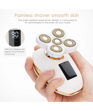 Electric Razor for Women & Men - Painless Hair Removal for Face, Body & Bald Head - Cordless Wet Dry Shaver with USB Recharge - Waterproof Bikini Trimmer - Buy Online on GoSupps.com