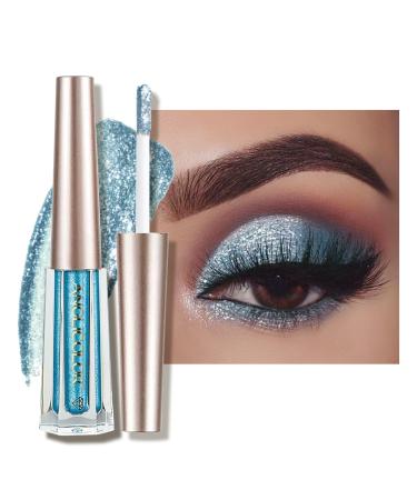 Anglicolor Eyeshadow Liquid Glitter Eyeshadow Highly Pigmented Glitter Gel Diamond Eyeshadow Liquid Eyeshadow & Eyeliner Blendable Shimmer Eyes Makeup Vegan (#12 Light bule)