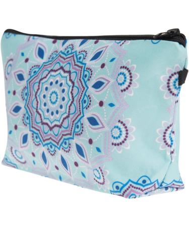 PREMYO Small Cosmetic Bag - Turquoise Makeup Bag for Women & Girls - Stylish Pencil Case & Handbag Accessory - Buy Online on GoSupps.com