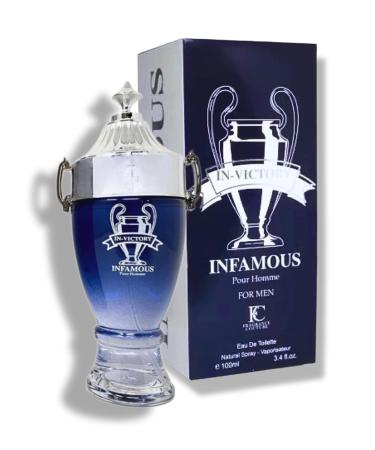 In-Victory Infamous for Men Eau de Toilette 3.4 Fl. Oz. Oriental Woody fragrance for men. - Buy Online on GoSupps.com
