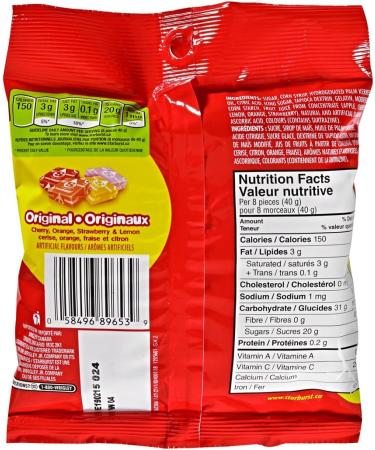 Starburst Original Peg Bag 191gm 12 Count - Buy Online on GoSupps.com