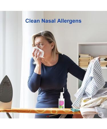 Cleanote Moisturizing Saline Nasal Spray for Dry Nose & Congestion Relief Gentle Drug-Free Isotonic Saline Solution Nose Spray with Natural Mint 100 mL - Buy Online on GoSupps.com