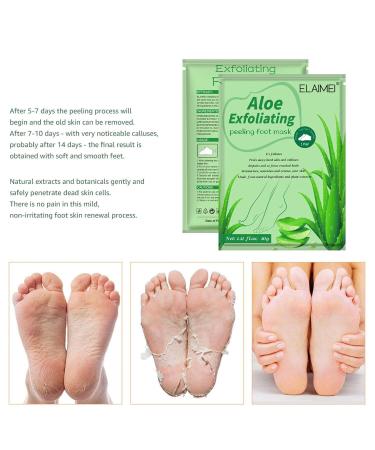 Peeling Foot Mask - Moisturizing & Gentle Foot Care for Soft Baby-Soft Feet in 2-7 Days | Natural Corn Remover Socks for Men & Women - Buy Online on GoSupps.com