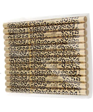 Beavorty Eyebrow Pencil Black Set 12pcs Eyebrow Pencil Waterproof Eyeliner Pencil with Brush Iron Tube Unibrow Eyebrow Powder - Buy Online on GoSupps.com